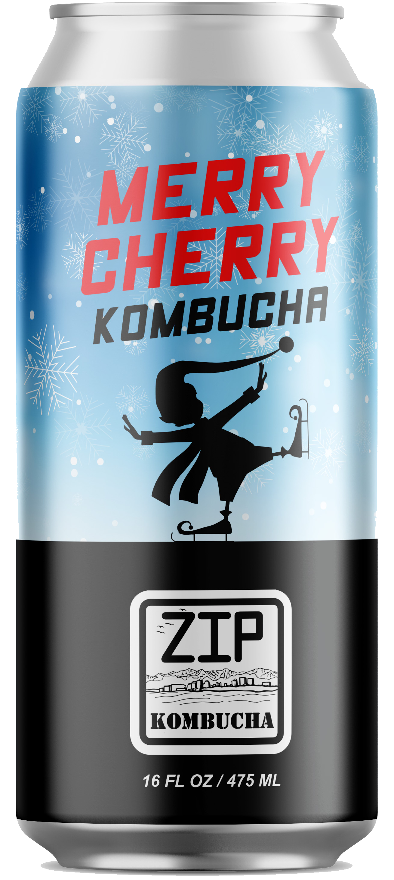 Merry Cherry seasonal cherry kombucha by Zip Kombucha Anchorage